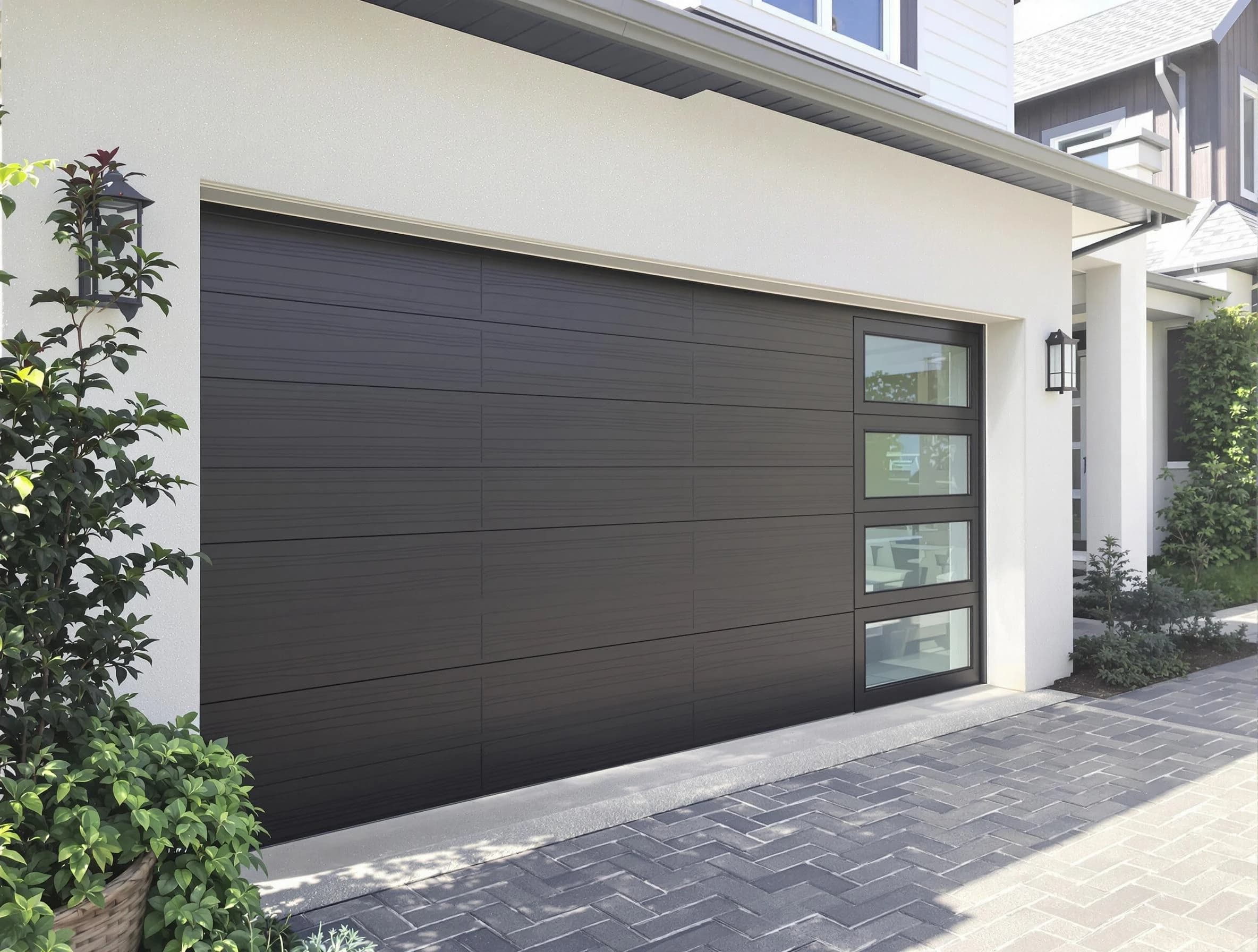 Custom garage door installation by Fayetteville Garage Door Repair in Fayetteville