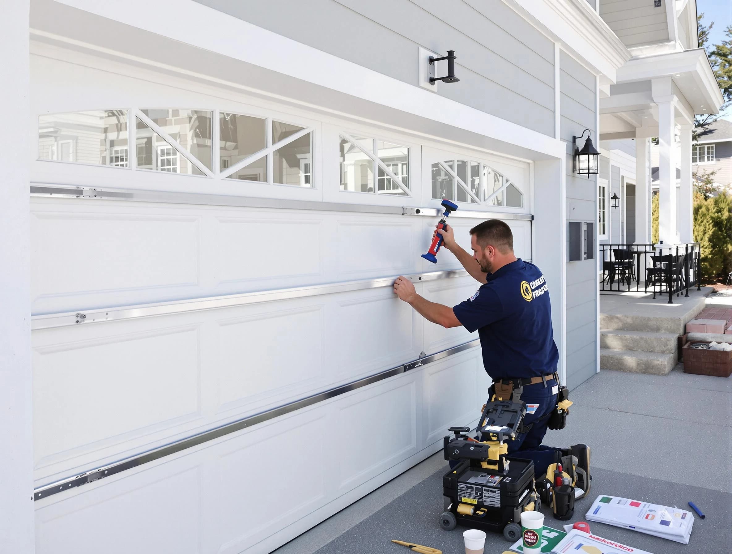 Professional garage door installation by Fayetteville Garage Door Repair in Fayetteville