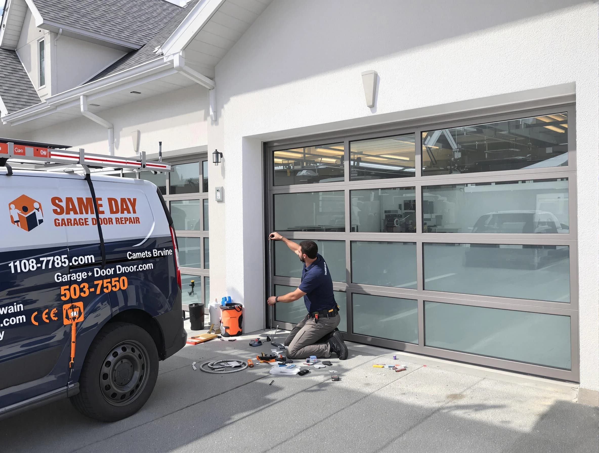 Same-day garage door repair service by Fayetteville Garage Door Repair in Fayetteville