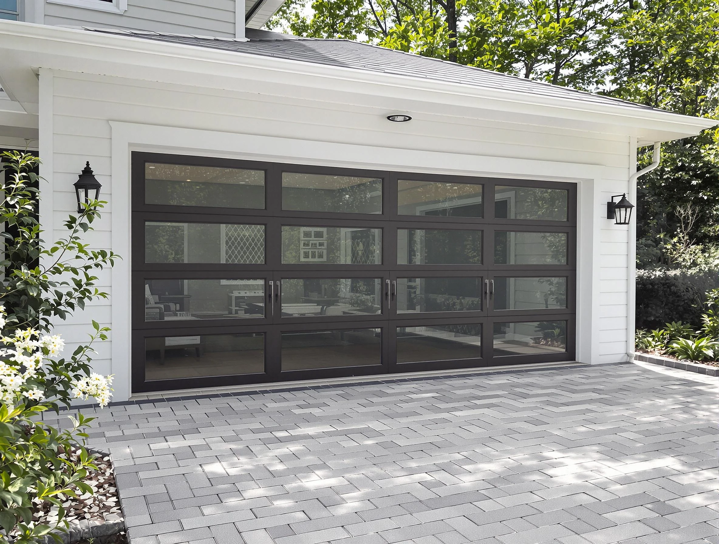Fayetteville Garage Door Repair design specialist presenting custom garage door options to Fayetteville homeowner