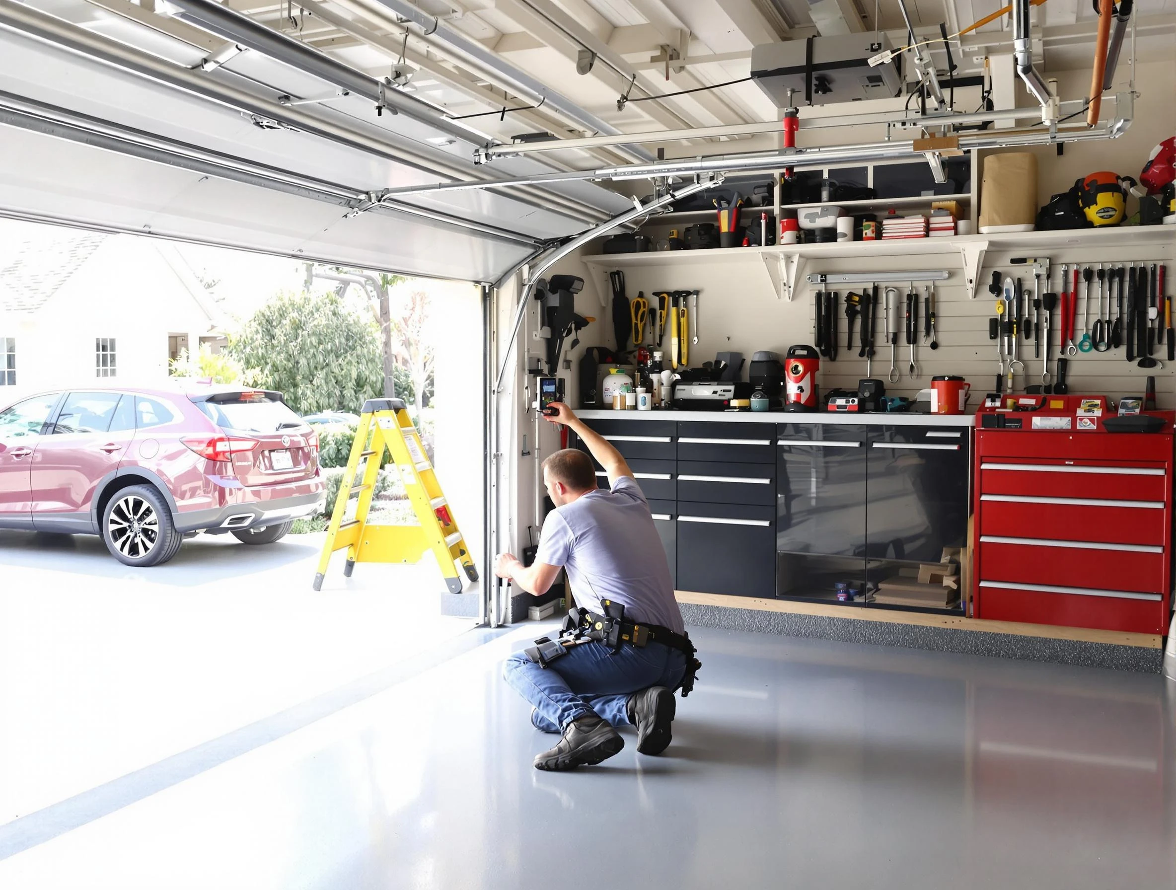 Local garage door repair service by Fayetteville Garage Door Repair in Fayetteville