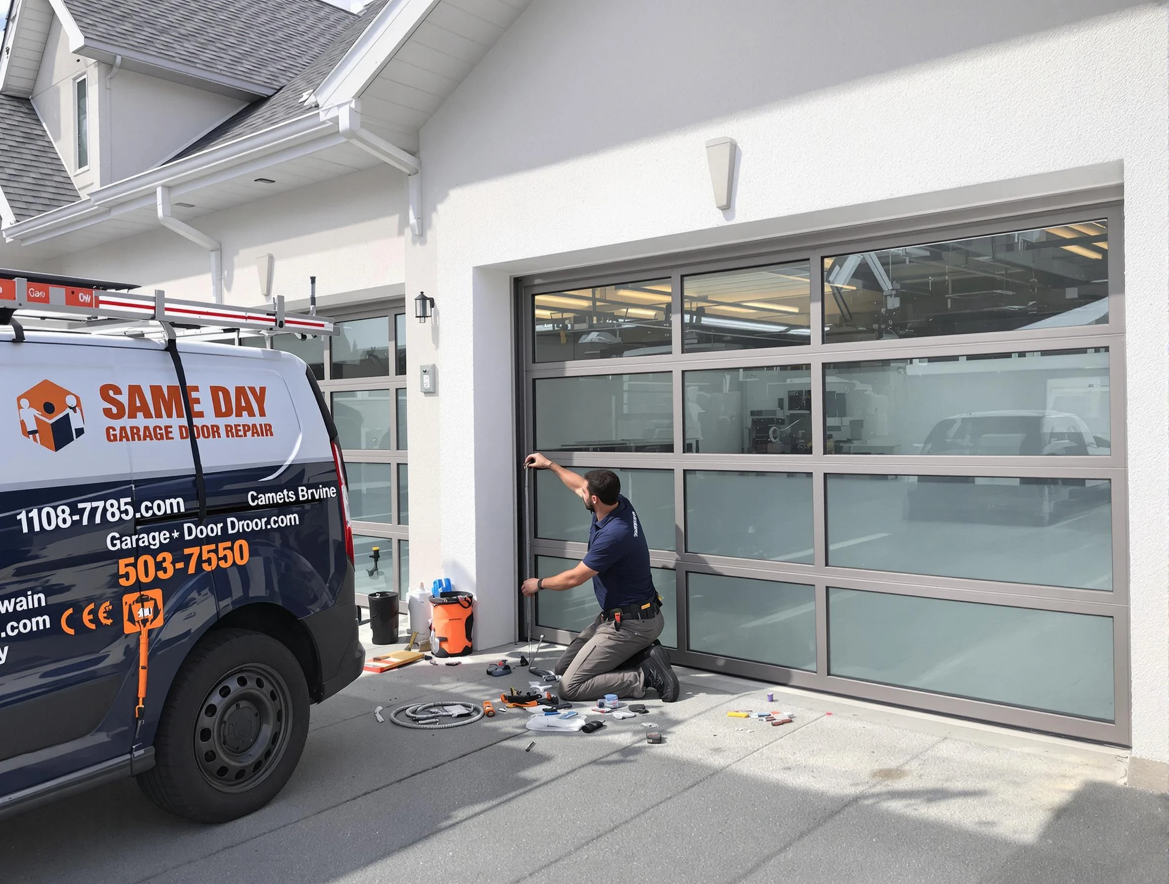 Same-day garage door repair service by Fayetteville Garage Door Repair in Fayetteville